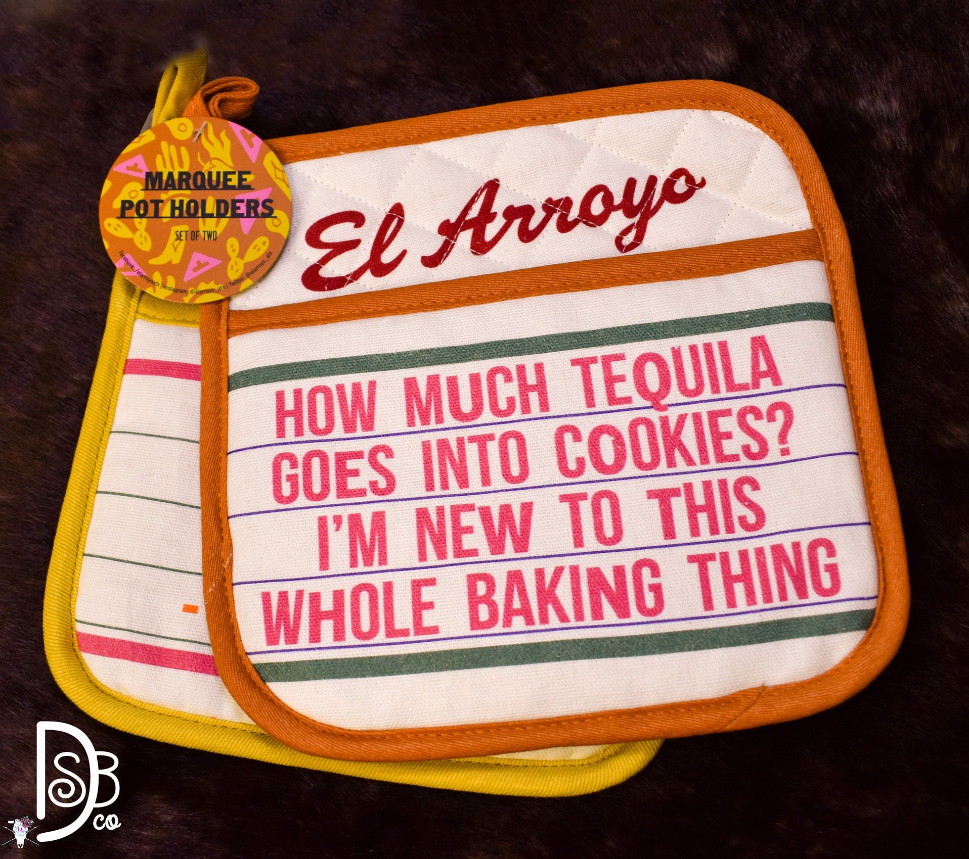 El Arroyo Marquee Pot Holder Sets - Deadwood South Boutique & Company LLC