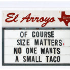 El Arroyo Size Matters Card - Deadwood South Boutique & Company LLC