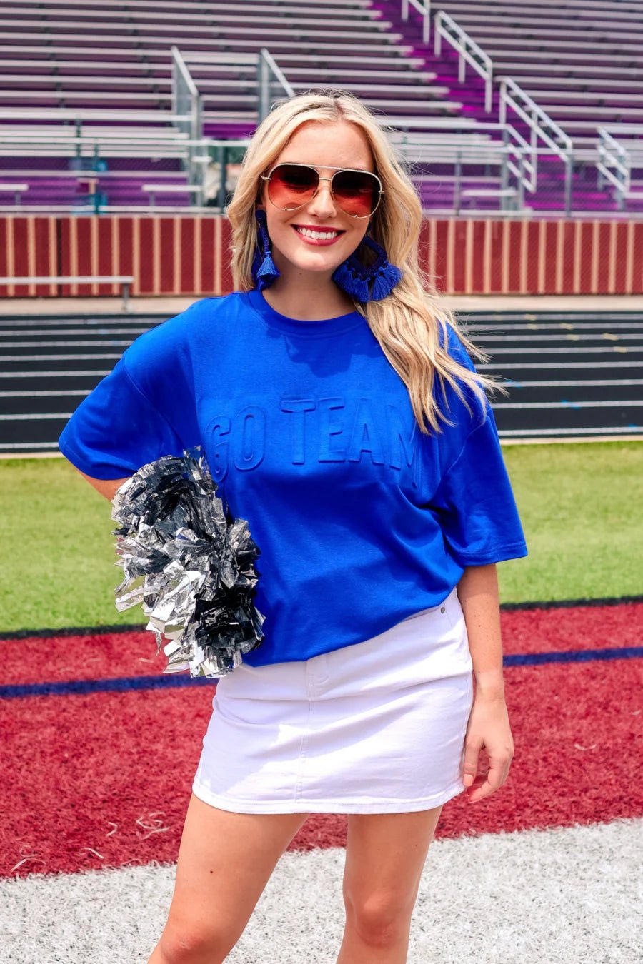 Embossed Go Team Tee - Deadwood South Boutique & Company LLC