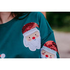 Santa Baby Sequin Embroidered Sweatshirt-Tops & Tees-Deadwood South Boutique & Company LLC-Deadwood South Boutique, Women's Fashion Boutique in Henderson, TX