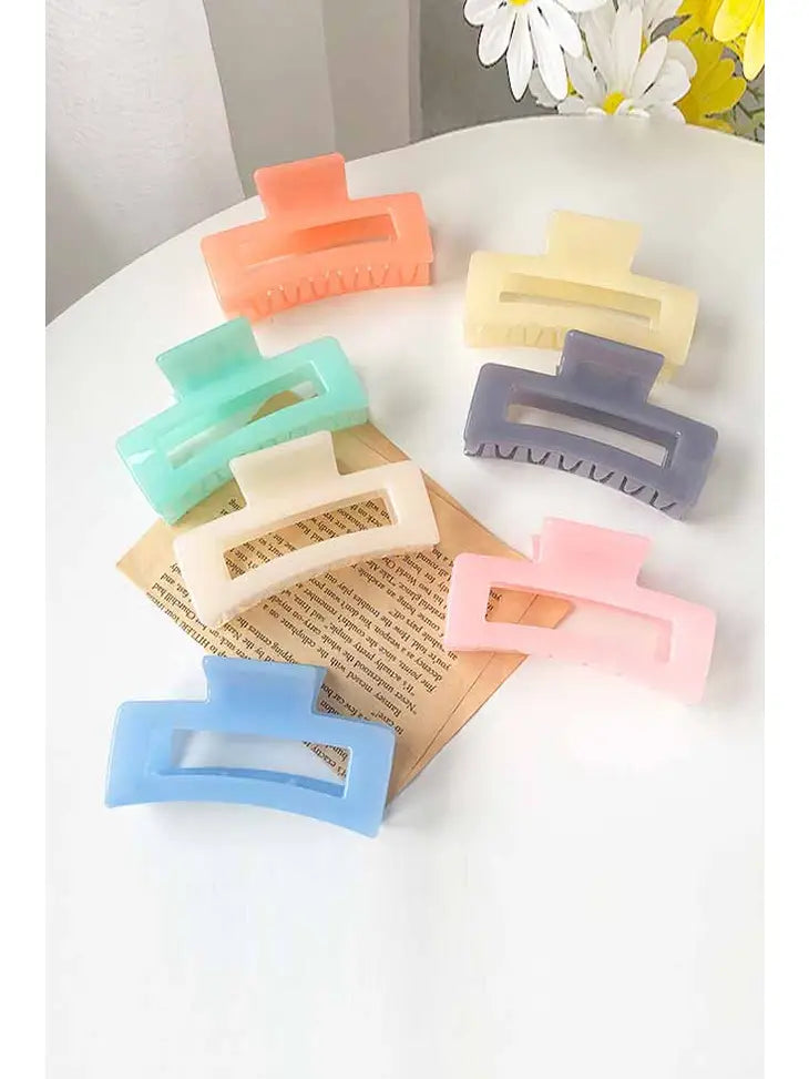 Solid Color 4" Hair Clip