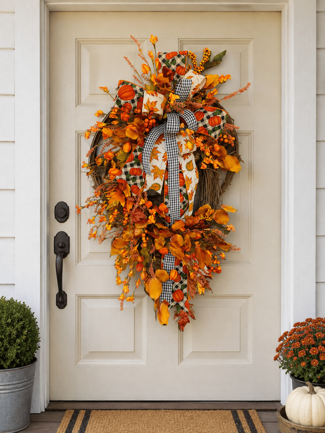 Fall leaves wreath - Deadwood South Boutique & Company LLC