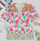 Flower Garden Floral Top - Deadwood South Boutique & Company LLC