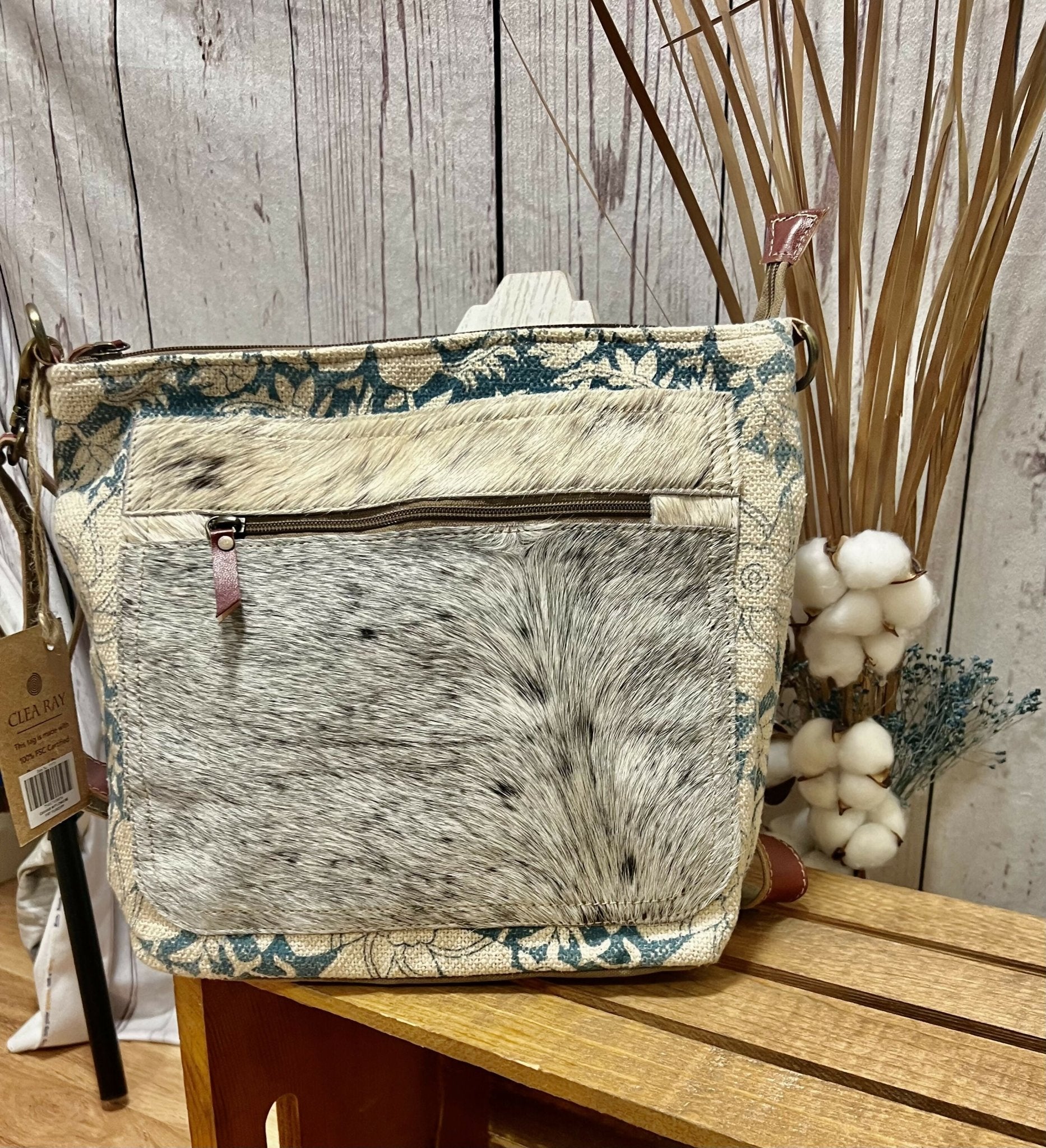 Flower Pattern Crossbody - Deadwood South Boutique & Company LLC