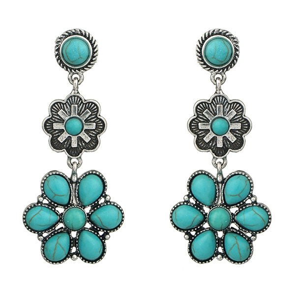 Flower Power Fashion Earrings - Deadwood South Boutique & Company LLC