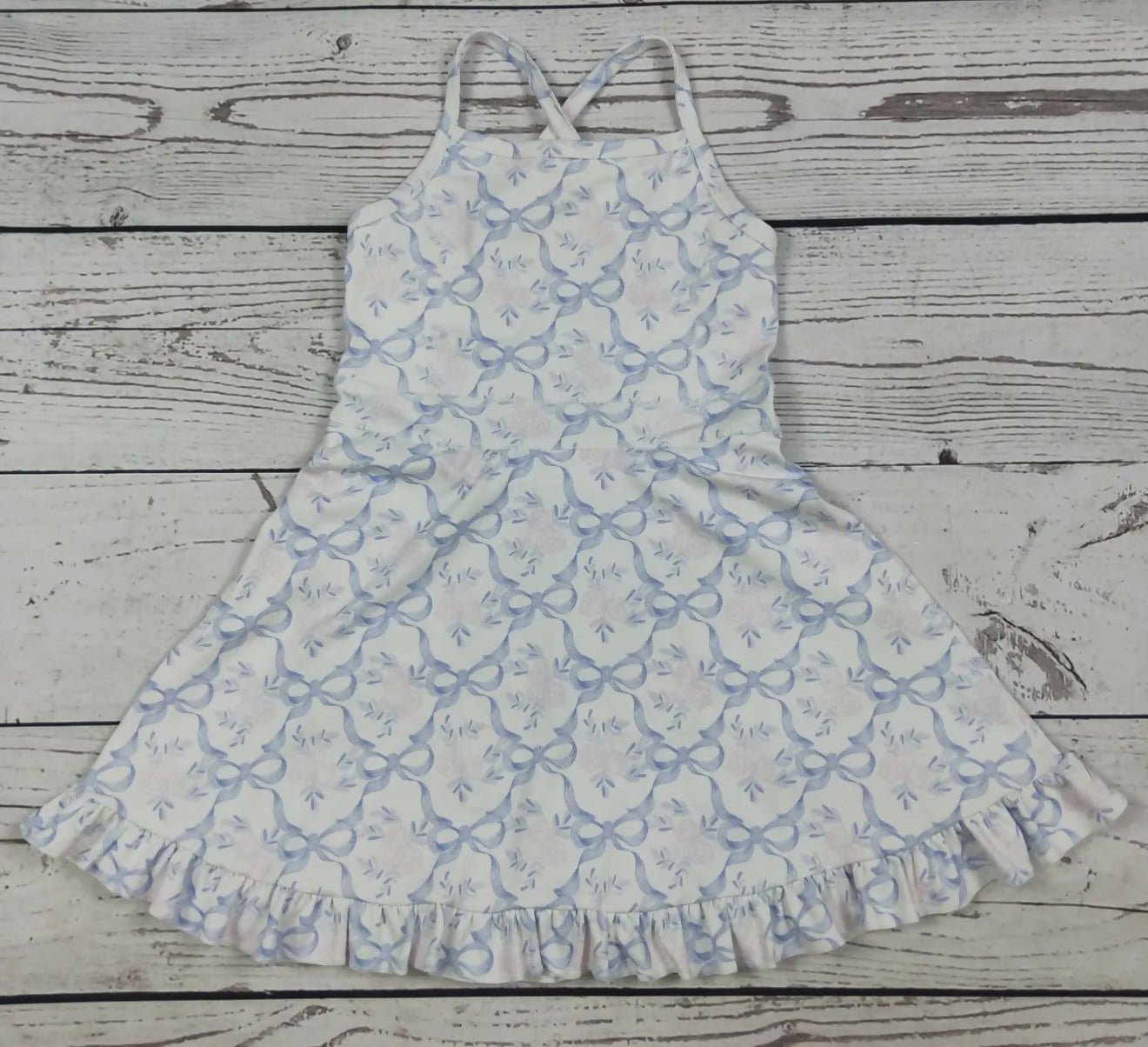 Flowers & Bows Athletic Dress - Deadwood South Boutique & Company LLC
