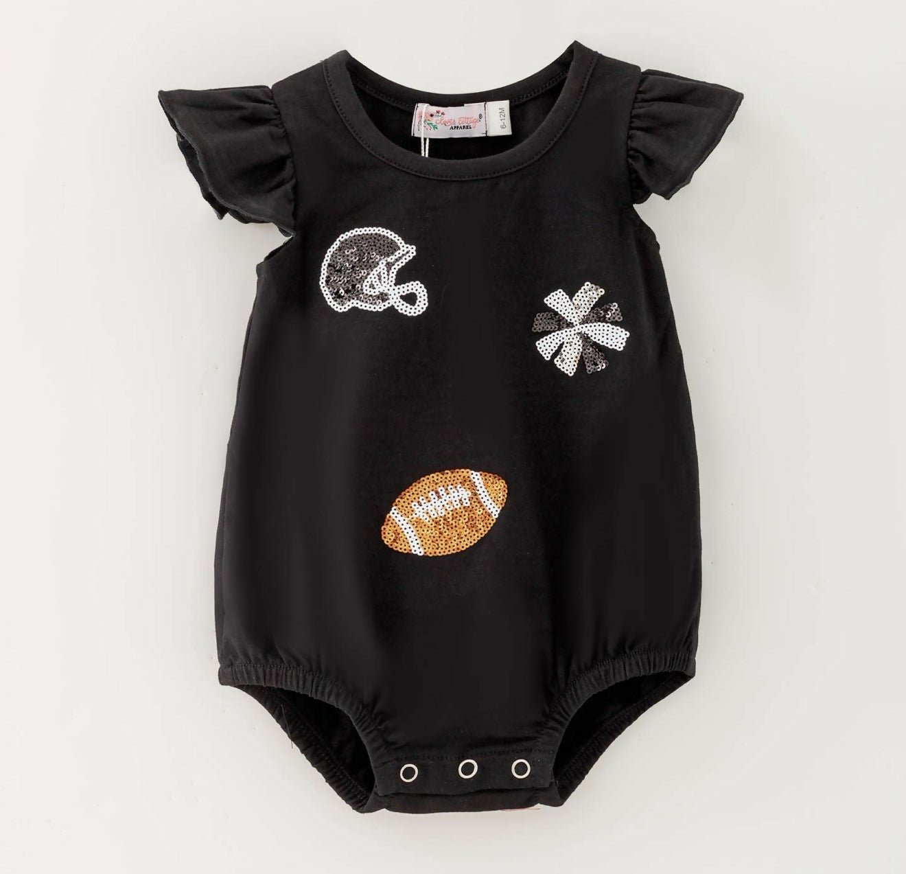 Football Sequin Romper - Deadwood South Boutique & Company LLC
