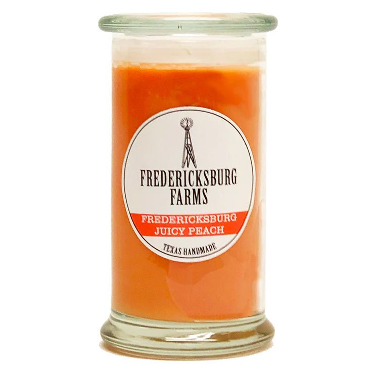 Fredericksburg Farms Juicy Peach 16oz Candle - Deadwood South Boutique & Company LLC