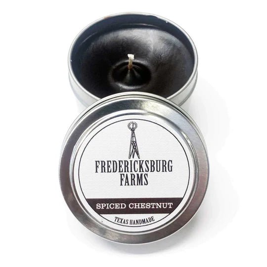 Fredericksburg Farms Spiced Chestnut Travel Tin - Deadwood South Boutique & Company LLC