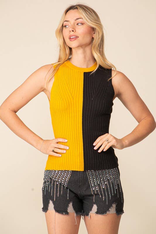 Game Day Color Block Ribbed Top - Deadwood South Boutique & Company LLC