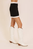 Game Day Contrast Skirt - Deadwood South Boutique & Company LLC