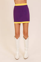 Game Day Contrast Skirt - Deadwood South Boutique & Company LLC