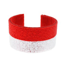 Game Day Red/White Snap Bracelet - Deadwood South Boutique & Company LLC