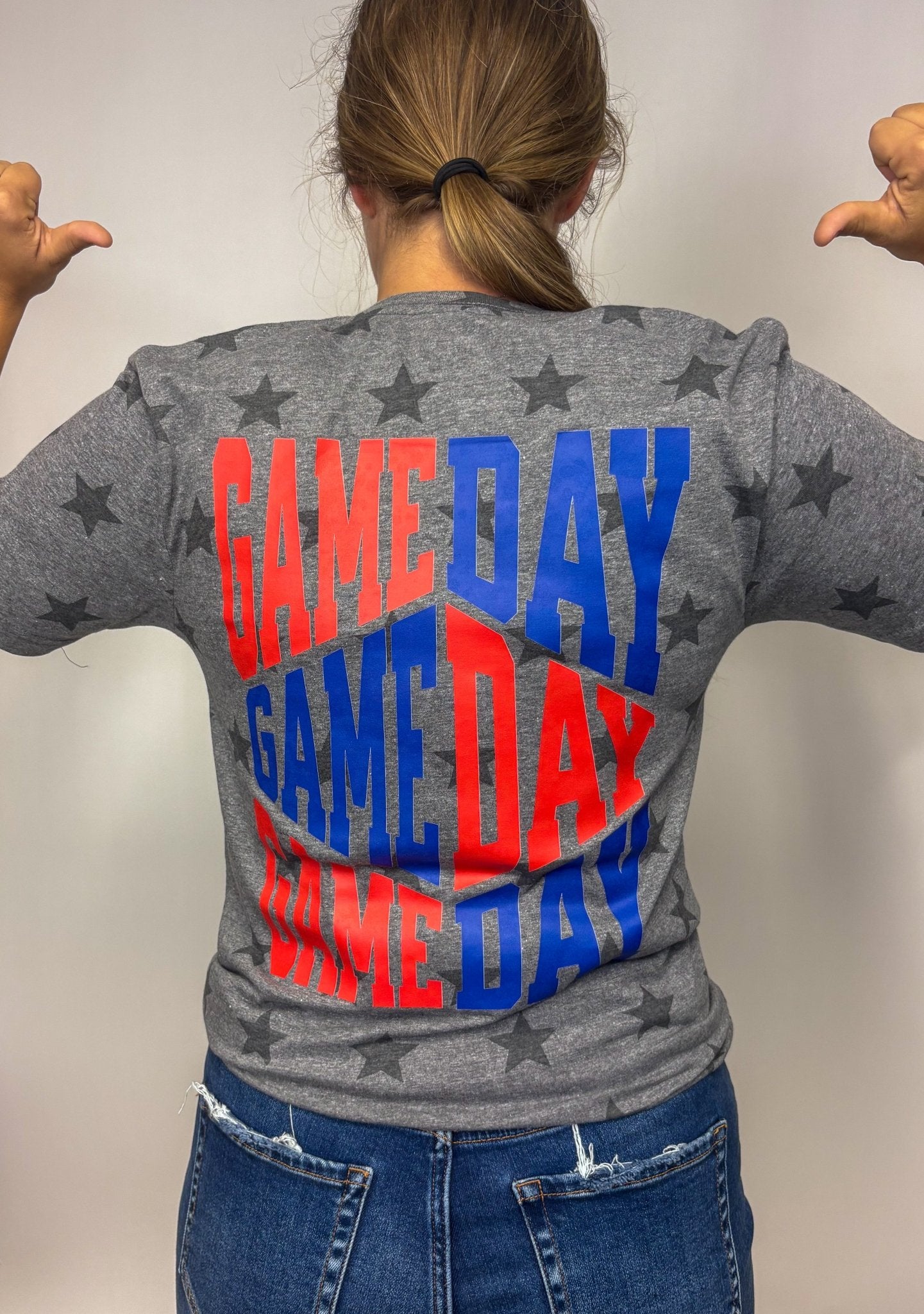 Game Day Stars Graphic Tee - Deadwood South Boutique & Company LLC
