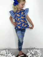 Girls Gingham Football Set - Deadwood South Boutique & Company LLC