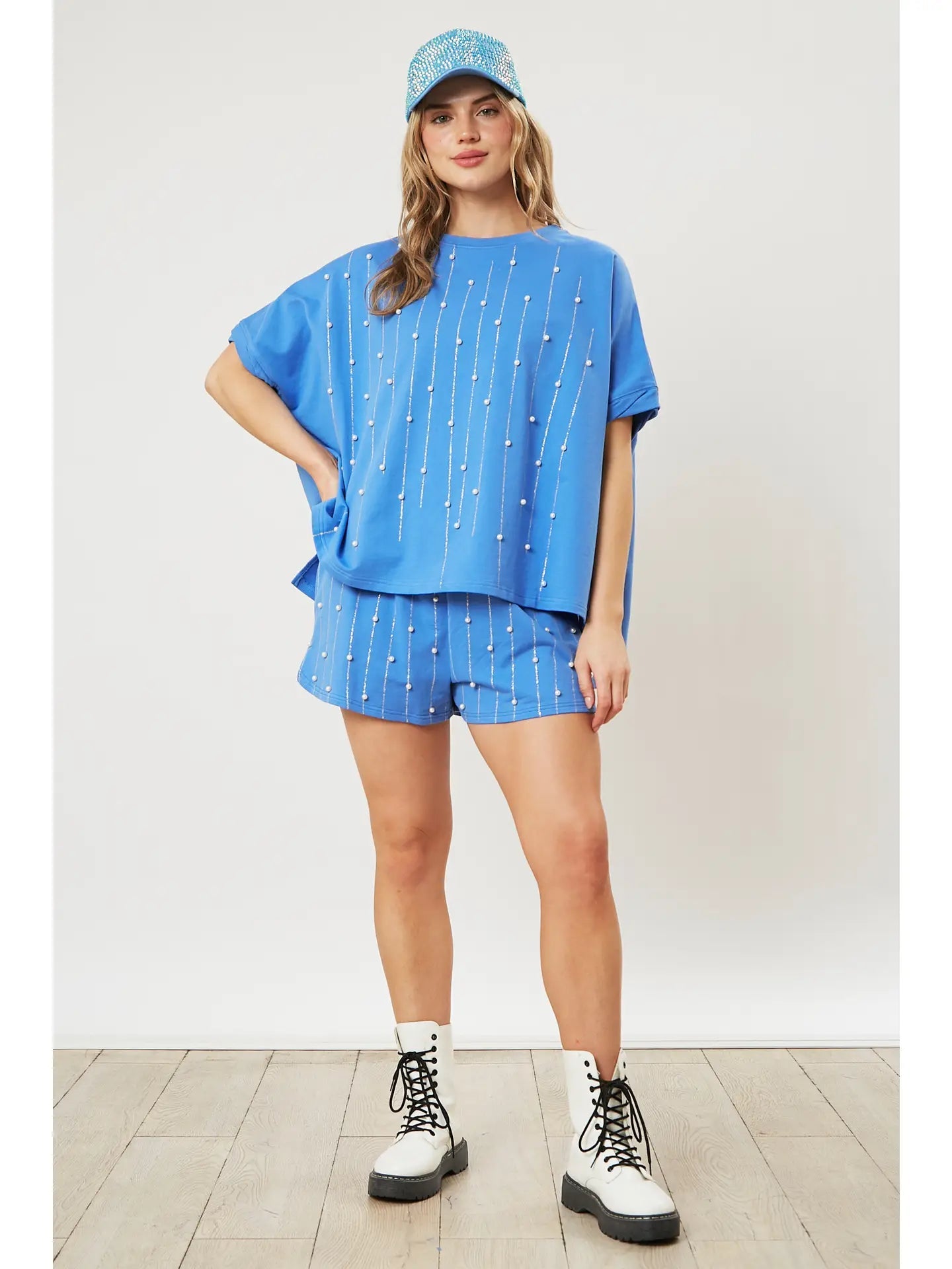 Glitter Pearl French Terry Top - Deadwood South Boutique & Company LLC