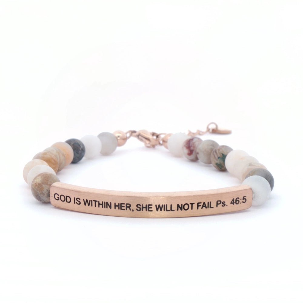 God is Within Her Bracelet - Deadwood South Boutique & Company LLC