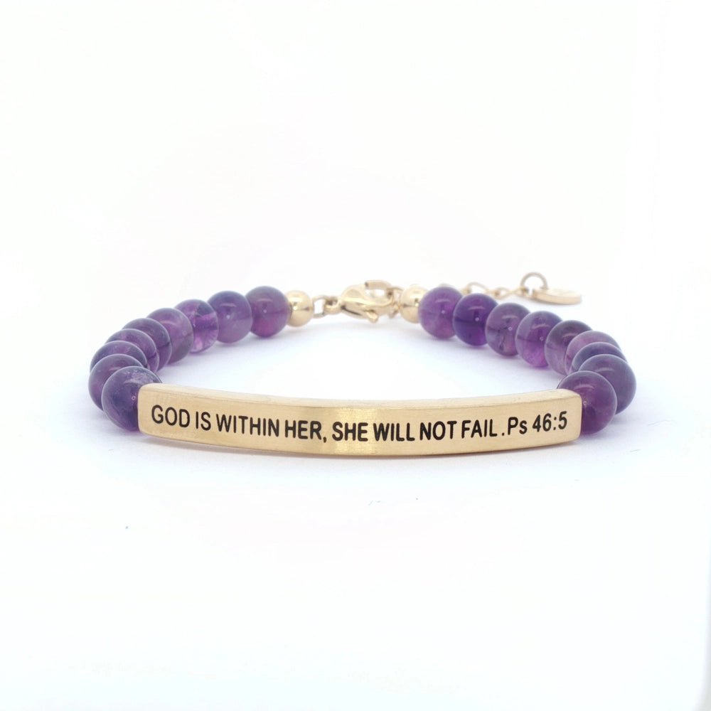 God is Within Her Bracelet - Deadwood South Boutique & Company LLC