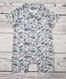 Gray Camo Romper - Deadwood South Boutique & Company LLC