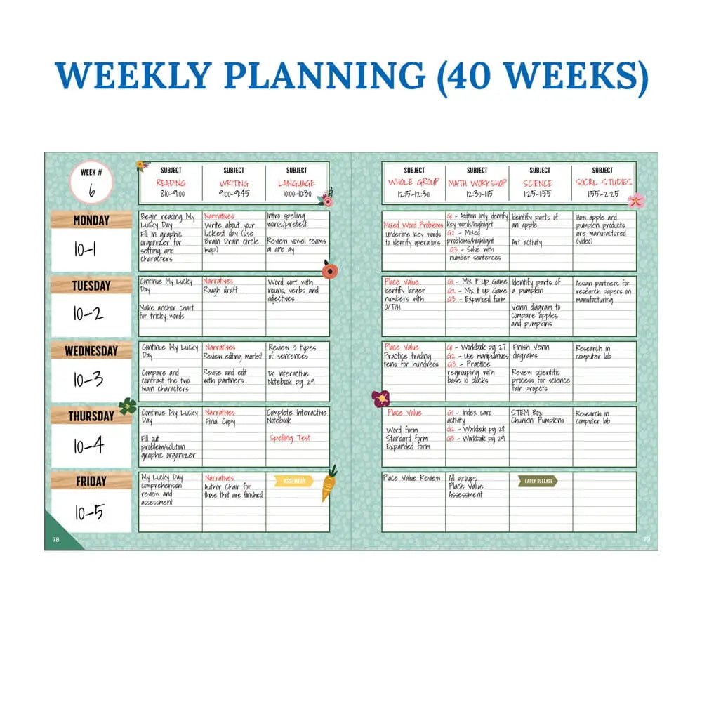 Grow Together Teacher Planner - Deadwood South Boutique & Company LLC