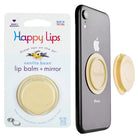 Happy Lips –Lip Balm W/Mirror, Vanilla Bean - Deadwood South Boutique & Company LLC