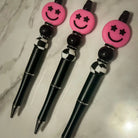 Happy Pink Beaded Pen - Deadwood South Boutique & Company LLC