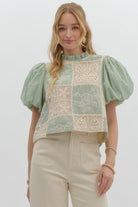 Houston Bubble Sleeve Top - Deadwood South Boutique & Company LLC