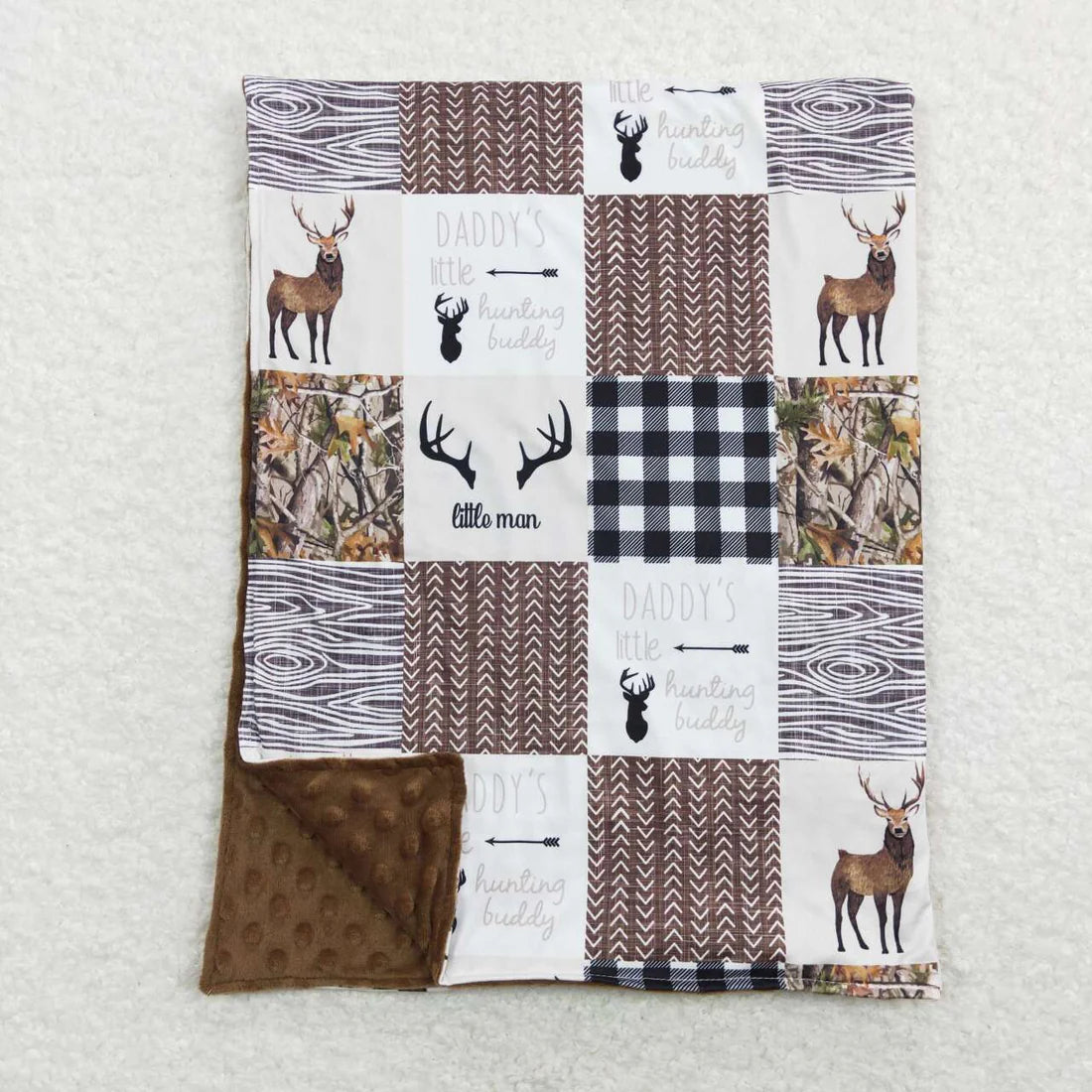 Little Hunting Buddy Minky Blanket-childrens-Deadwood South Boutique & Company LLC-Deadwood South Boutique, Women's Fashion Boutique in Henderson, TX