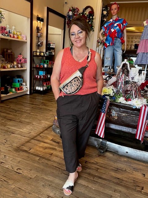 Jaded Gypsy Burnt Orange Knit Tank - Deadwood South Boutique & Company LLC