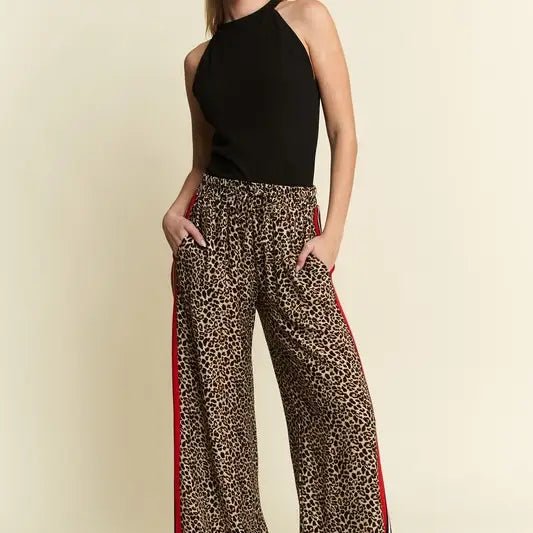 Jane Leopard Trouser Pants - Deadwood South Boutique & Company LLC