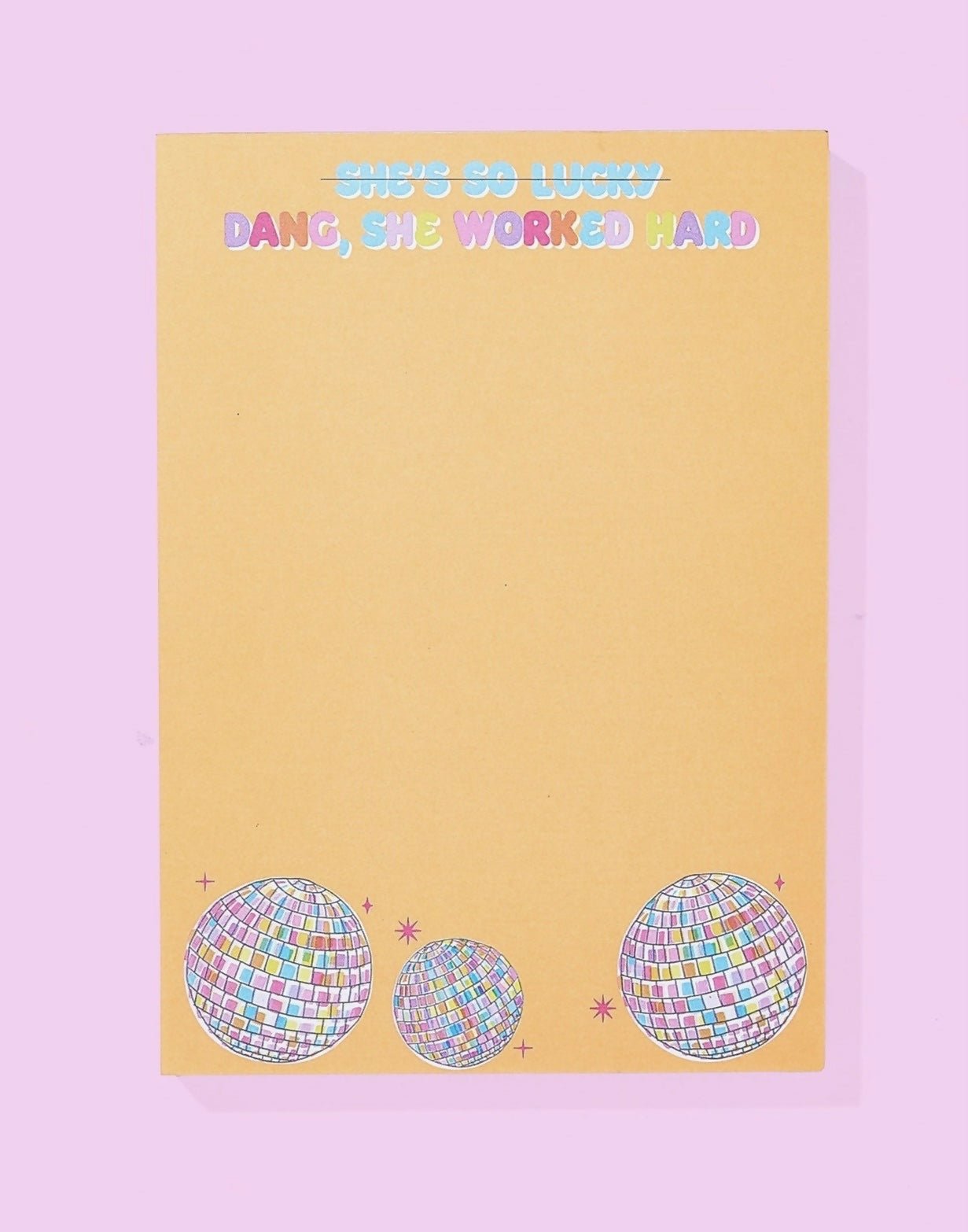 Katie Disco Ball Notepad - Deadwood South Boutique & Company LLC