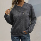 Kellie Button Detail Sweater - Deadwood South Boutique & Company LLC