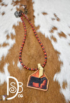 Leather Ear Tag Necklaces - Deadwood South Boutique & Company LLC