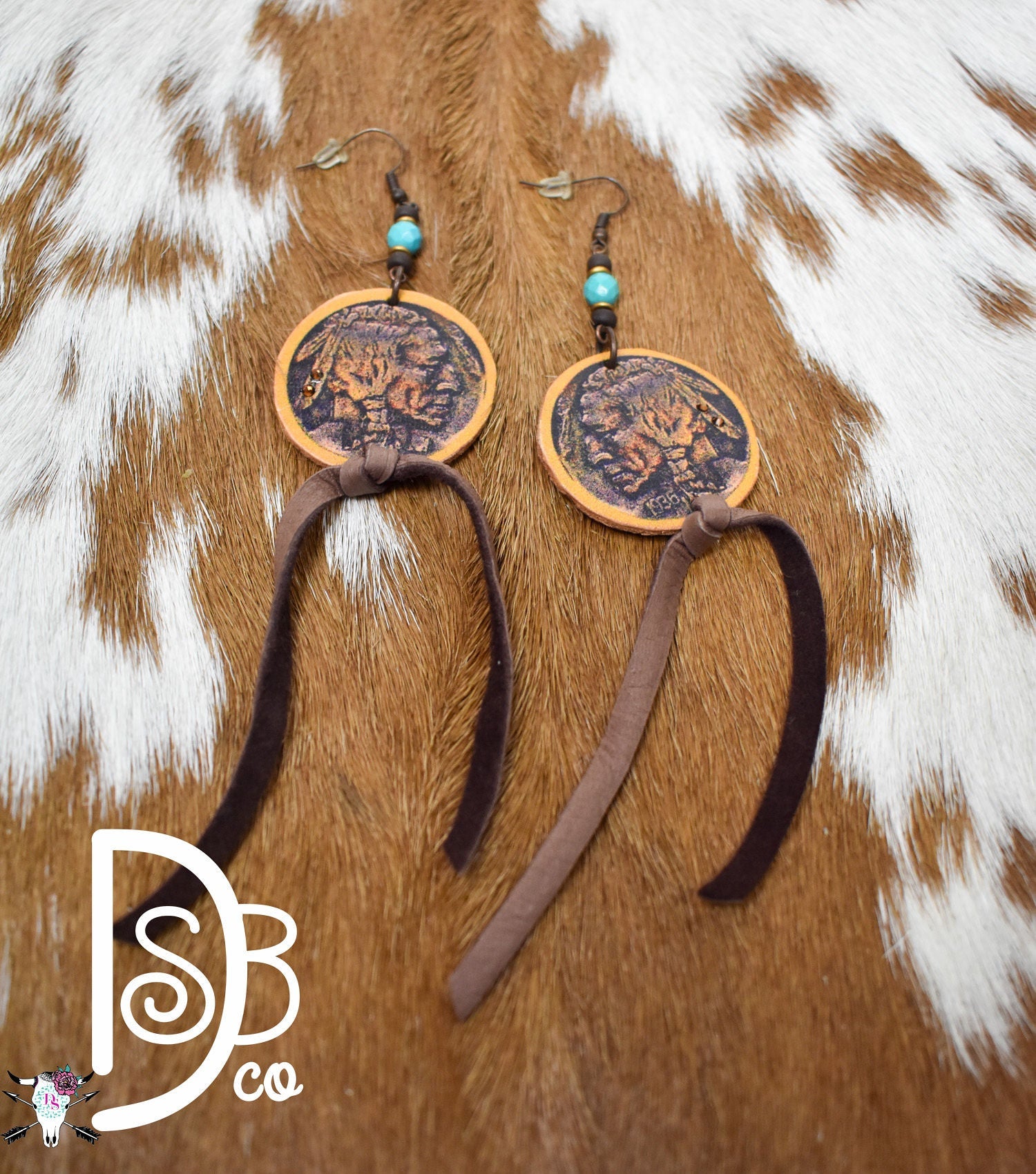 Leather Earrings - Deadwood South Boutique & Company LLC