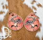 Leather Teardrop Earrings - Deadwood South Boutique & Company LLC