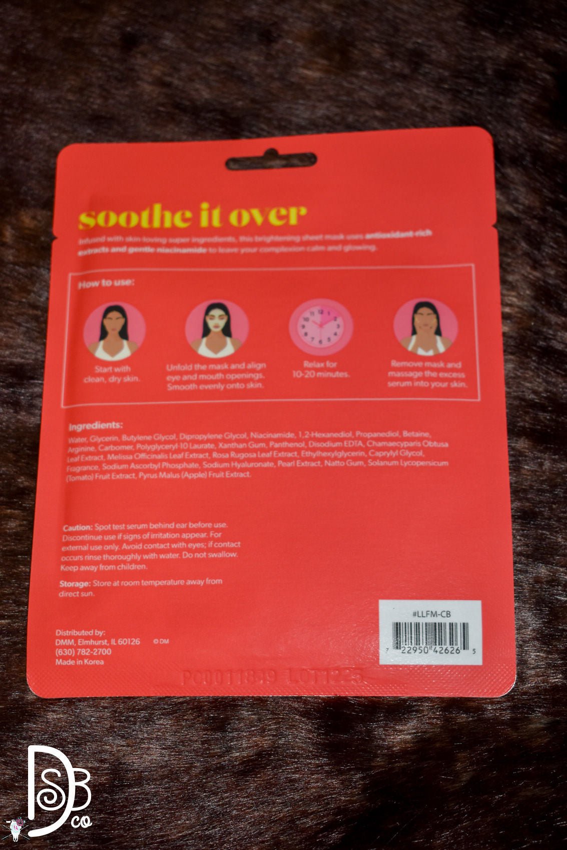 Lemon Lavender Sheet Dreams Face Masks - Deadwood South Boutique & Company LLC