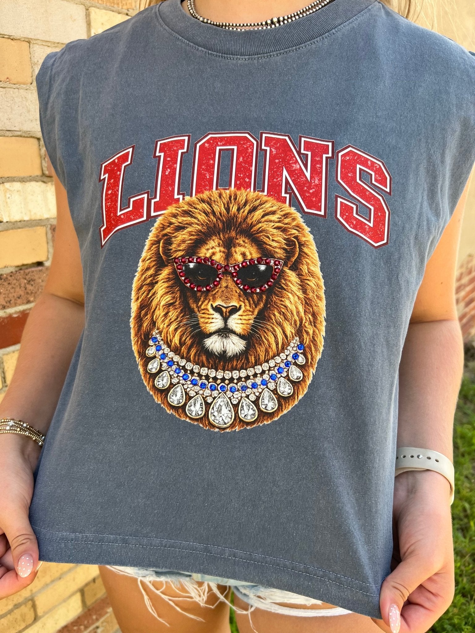 Leo the Lion Bougie Muscle Tank - Deadwood South Boutique & Company LLC