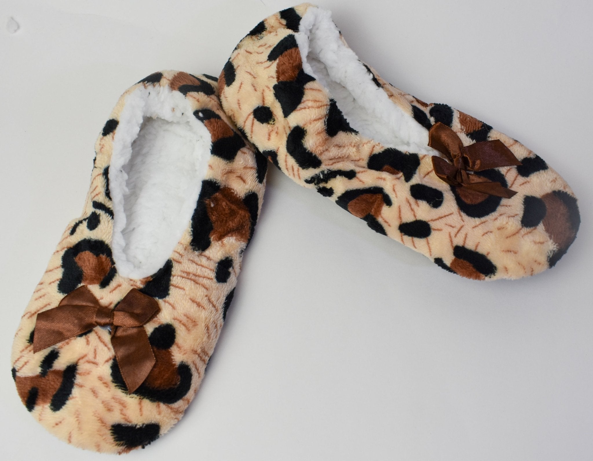 Leopard Soft Non Slip Slipper Socks - Deadwood South Boutique & Company LLC