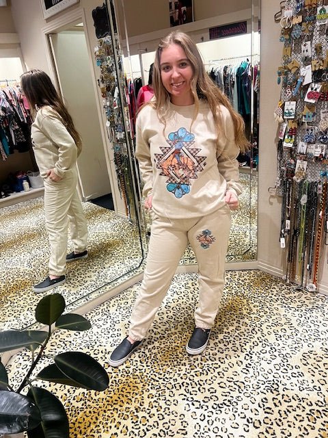 Let's Get Ranchy Crewneck Sweatshirt - Deadwood South Boutique & Company LLC