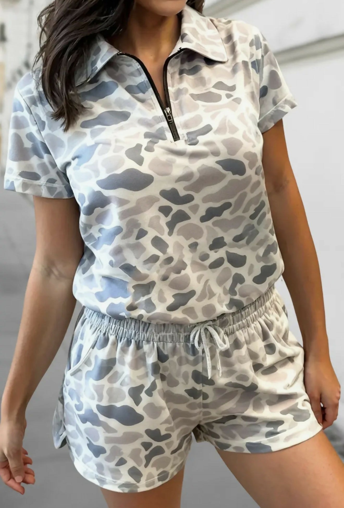 Let’s Hide Ladies Grey Camo Set - Deadwood South Boutique & Company LLC