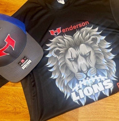 Lions Black Dri Fit Tee - Deadwood South Boutique & Company LLC