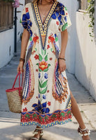Living Life Floral V - Neck Dress - Deadwood South Boutique & Company LLC