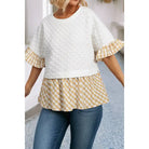 Lollie Patchwork Casual Shift Top - Deadwood South Boutique & Company LLC