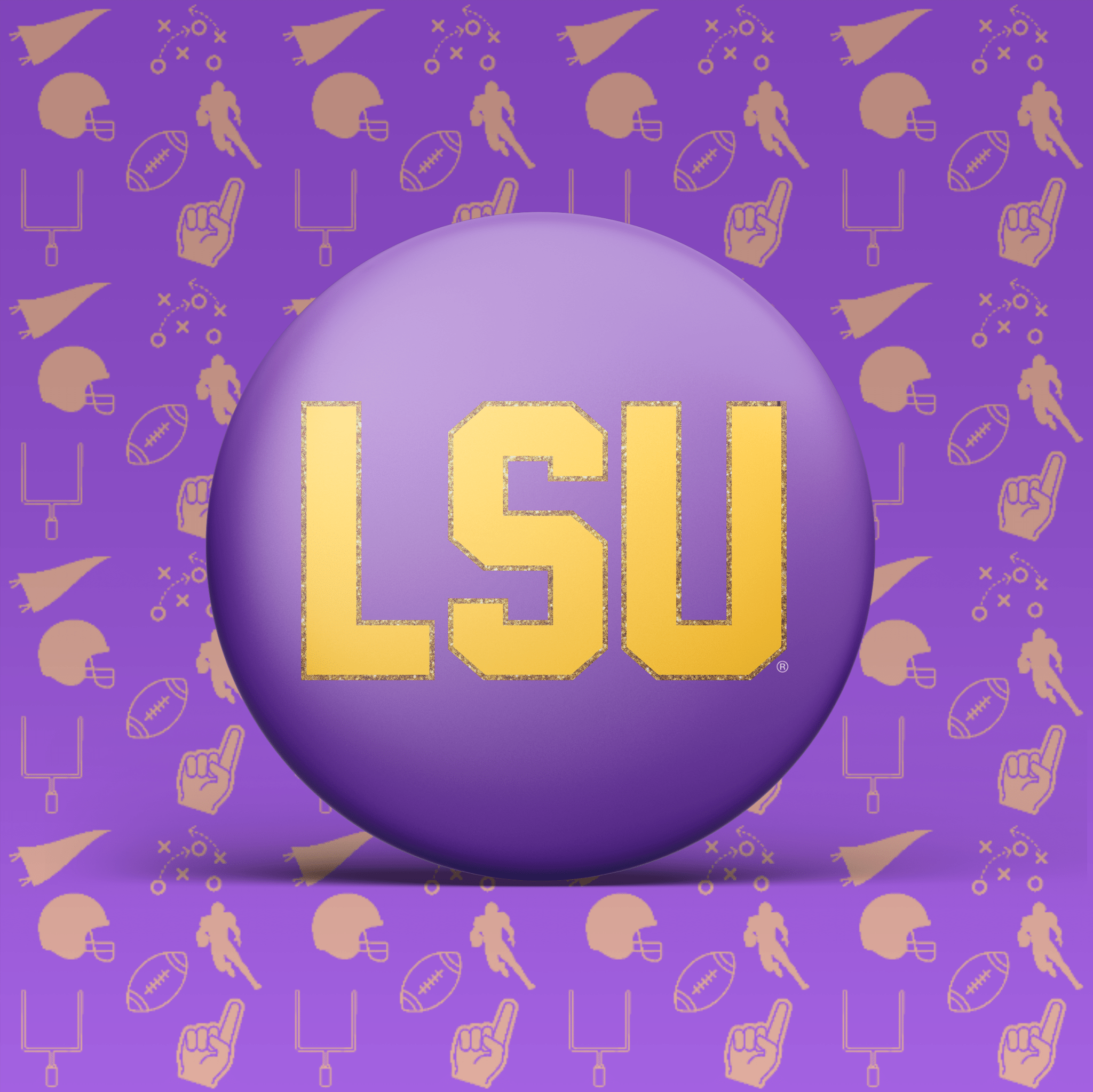 LSU Game Day Buttons | Louisiana State Tigers Game Day Pins - Deadwood South Boutique & Company LLC