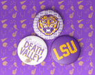 LSU Game Day Buttons | Louisiana State Tigers Game Day Pins - Deadwood South Boutique & Company LLC