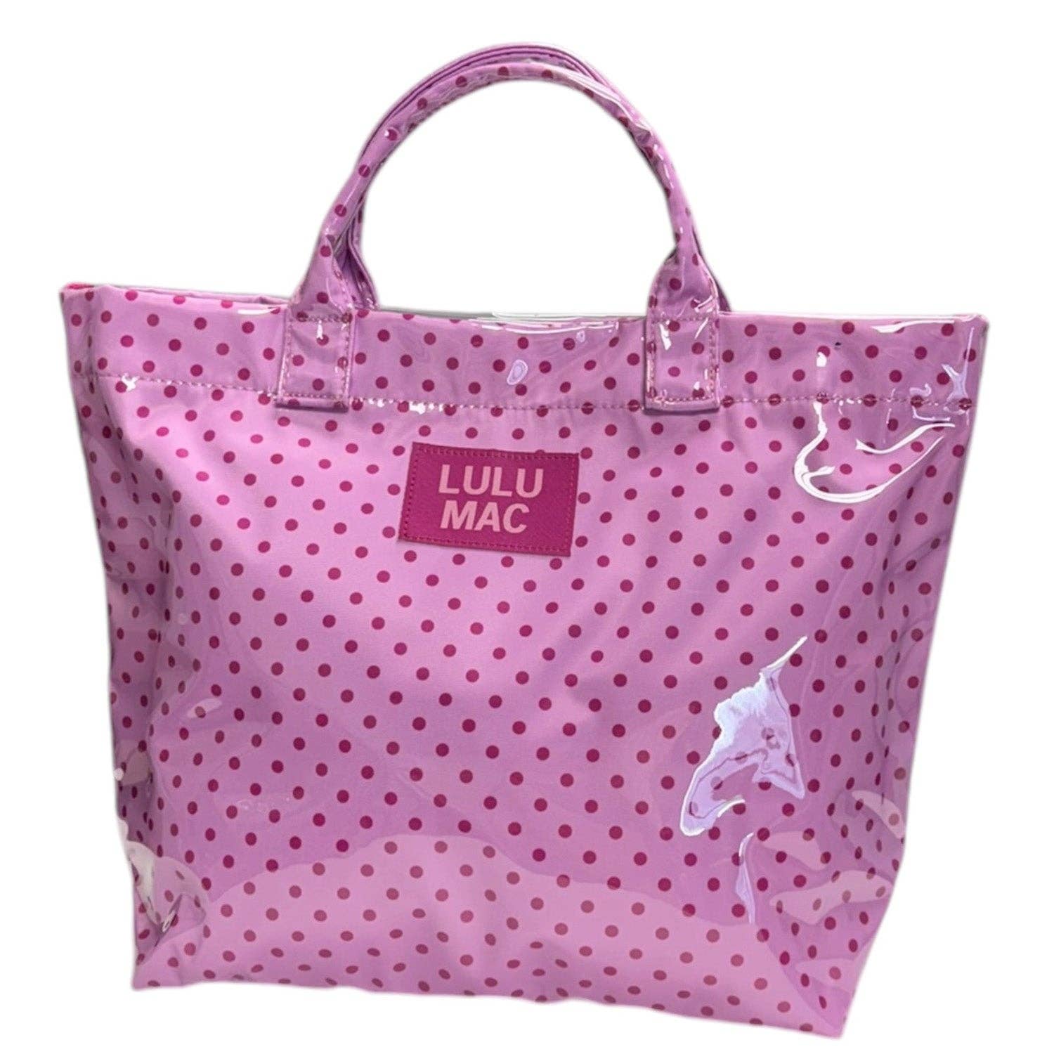 LuLu Mac TOTE BAG LIGHT PINK/HOT PINK DOT - Deadwood South Boutique & Company LLC