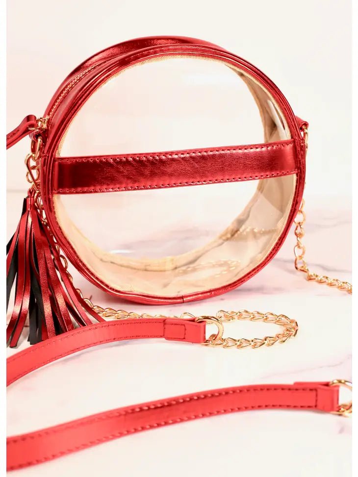 Madison Metallic Clear Crossbody - Deadwood South Boutique & Company LLC