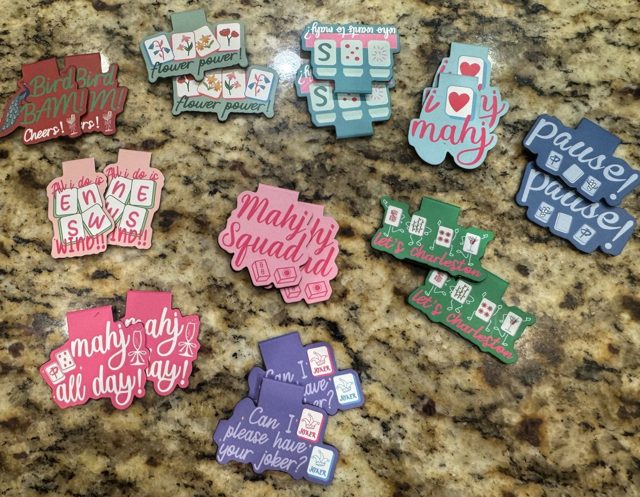 Magnetic Mahjong bookmarks - Deadwood South Boutique & Company LLC