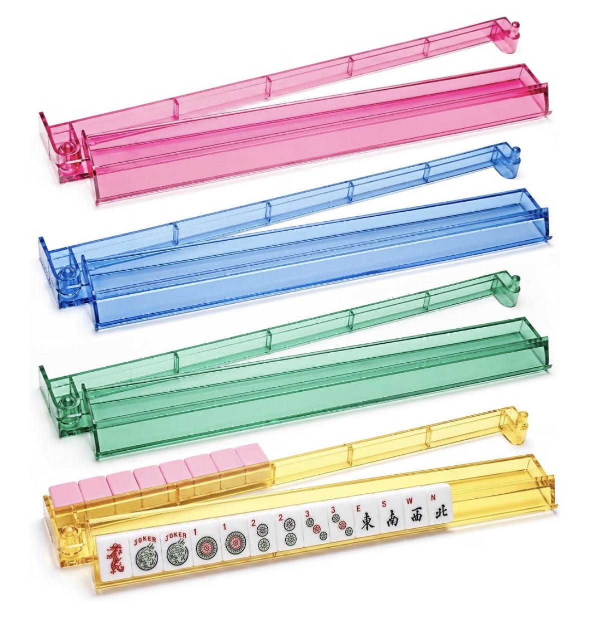 Mahjong 4 pk rack w pusher - Deadwood South Boutique & Company LLC