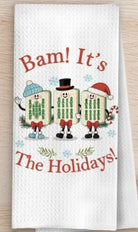 Mahjong Christmas Dish towel - Deadwood South Boutique & Company LLC